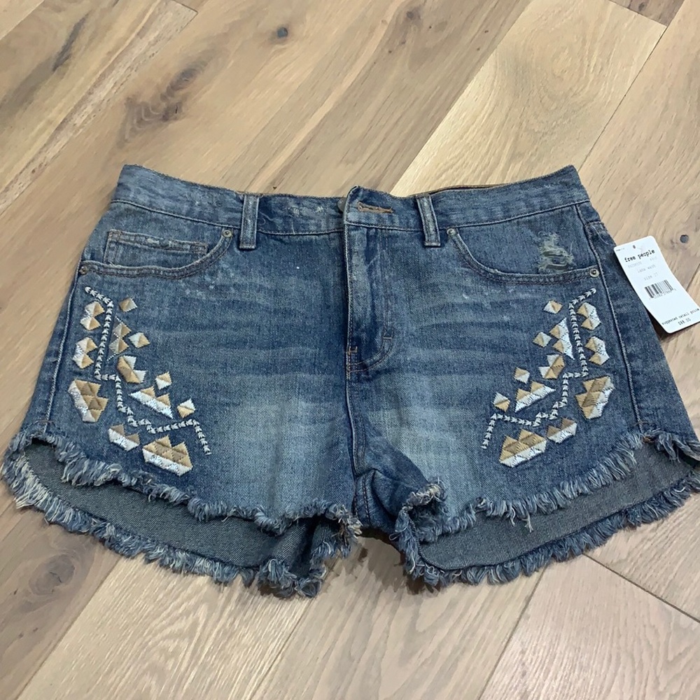 Free people denim shorts